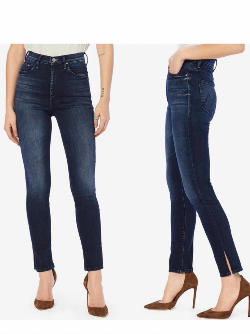 MOTHER the swooner ankle jeans